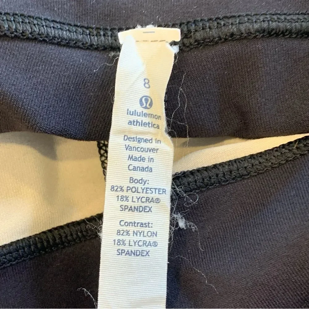 Lululemon Wunder Under 3D Golden Goddess Luon Size 8